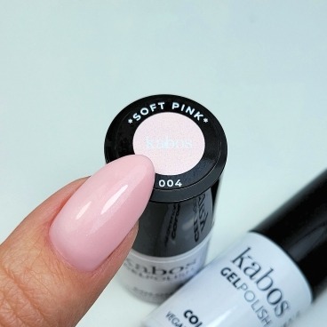Kabos lakier GelPolish 004 Soft Pink 5ml hema free vegan