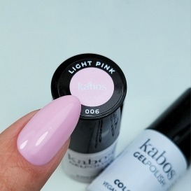 Kabos lakier GelPolish 006 Light Pink 5ml hema free vegan