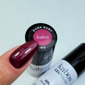 Kabos lakier GelPolish 012 Dark Ruby 5ml hema free vegan
