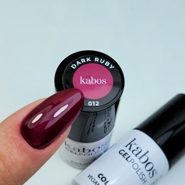 Kabos lakier GelPolish 012 Dark Ruby 5ml hema free vegan