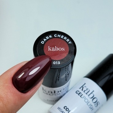 Kabos lakier GelPolish 013 Dark Cherry 5ml hema free vegan