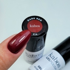 Kabos lakier GelPolish 014 Dark Red 5ml hema free vegan