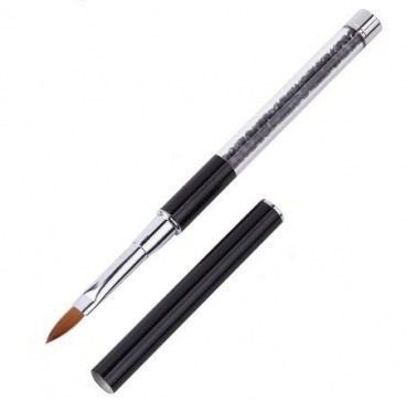 Pędzel pędzelek do akrylu z kryształkami rozm. 2