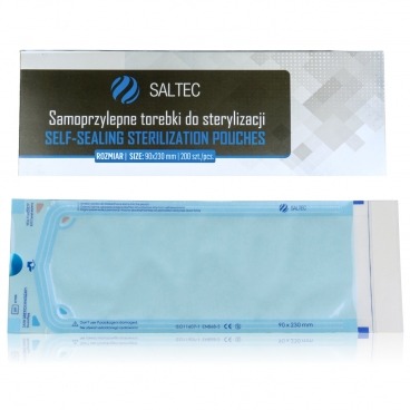 Saltec torebki do sterylizacji 90x230mm 200 szt.