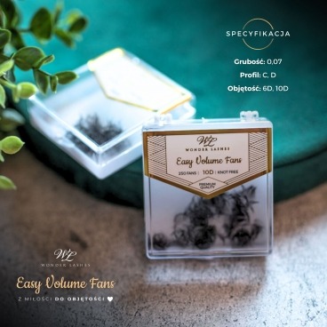 Wonder Lashes Easy Volume Fans gotowe wachlarzyki 6D 0,07