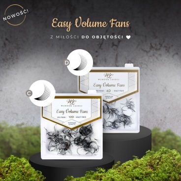 Wonder Lashes Easy Volume Fans gotowe wachlarzyki 10D 0,07