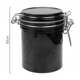 Elegancki czarny akrylowy pojemnik na klej do rzęs