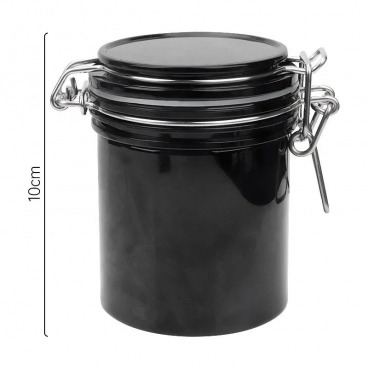 Elegancki czarny akrylowy pojemnik na klej do rzęs