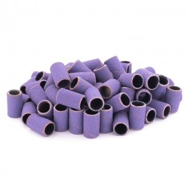 Aba Group nakładki kapturki ścierne na frezy 240 - 100 szt. fioletowe