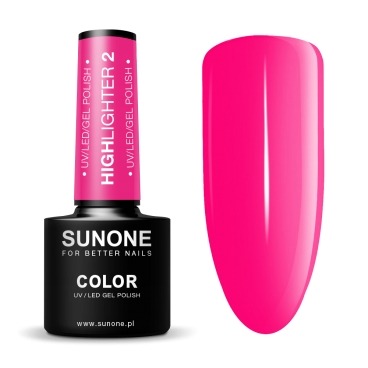 SunOne Highlighter 2 neonowy lakier hybrydowy 5g