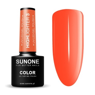 SunOne Highlighter 3 neonowy lakier hybrydowy 5g