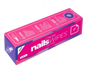 Clavier waciki bezpyłowe 325 szt. 5x5cm nail wipes