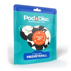 Clavier nakładki ścierne tacze wymienne do Pododisc M 20mm gradacja 80 - 100 szt.