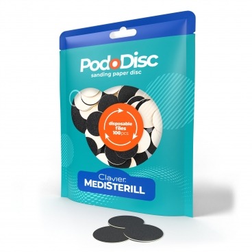 Clavier nakładki ścierne tacze wymienne do Pododisc M 20mm gradacja 80 - 100 szt.