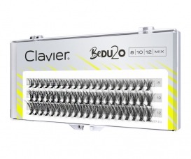 Clavier kępki rzęs BeDU2O B 8-10-12mm Natural MIX