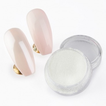 Pyłek do paznokci Glamour Silver Effect 1g