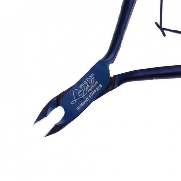 Lexwo cążki do skórek 5mm 10cm cobalt blue stal nierdzewna 103 D-5m