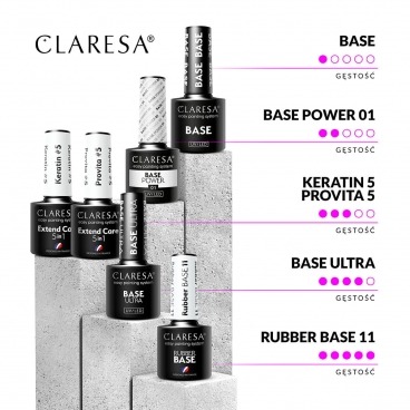 Claresa ultra base 5ml do przedłużania płytki