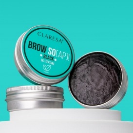 Claresa mydło do stylizacji brwi brow soap black 30ml czarne