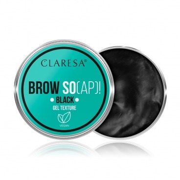 Claresa mydło do stylizacji brwi brow soap black 30ml czarne