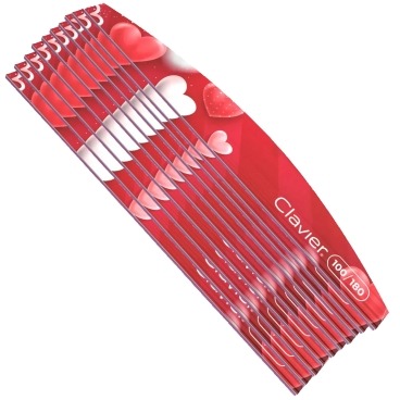 Clavier pilnik łódka 100/180 serce LOVE 10 szt. zestaw