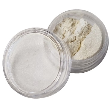 Masa perłowa biała opalizująca na złoto pyłek do zdobienia paznokci Opal Pearl