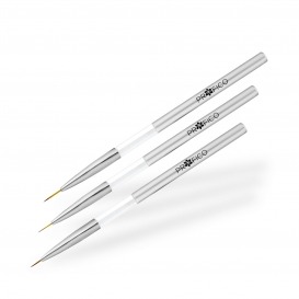 PROFICO Zestaw 3 pędzelków do zdobień Clear