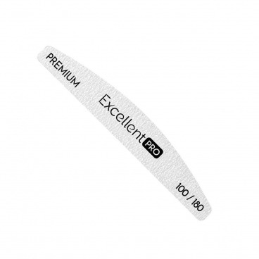 Excellent Pro pilnik łódka 100/180 zebra do paznokci PREMIUM