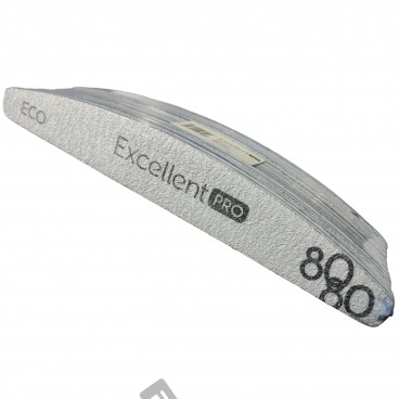 10x pilnik łódka 80/80 zebra do paznokci Excellent Pro ECO