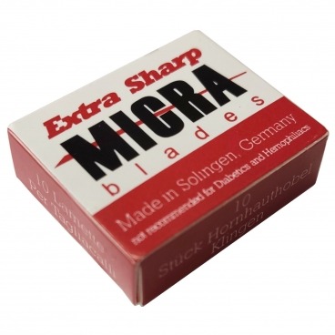 Micra by Solingen żyletki do omegi do pięt pedicure 10 szt. ostrza