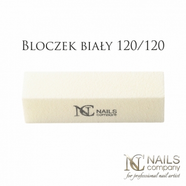 Nails Company BLOK POLERSKI BIAŁY GRADACJA 120/120
