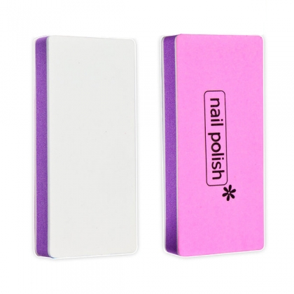 Polerka kaczuszka 2-stronna na piance do wygładzania paznokci