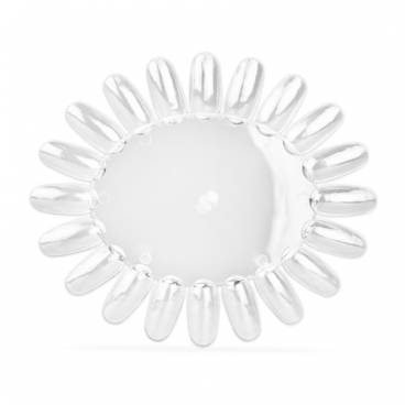 Wzornik słoneczko 20 tipsów mleczny przezroczysty