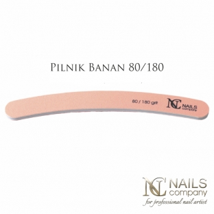 Nails Company PILNIK RÓŻOWY BANAN ZIARNISTOŚĆ 80/180
