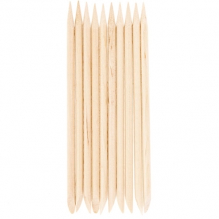 Patyczki drewniane do skórek 10 szt. manicure pedicure