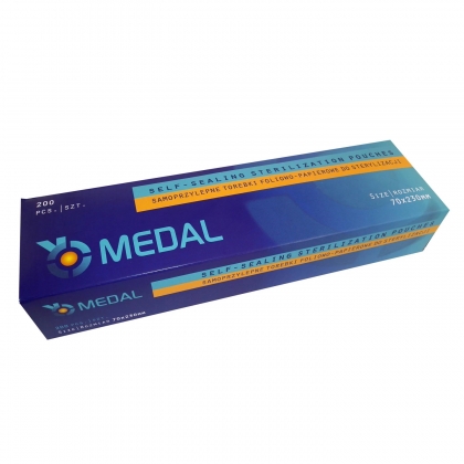 Torebki do sterylizacji 90x230mm MEDAL 200 szt.