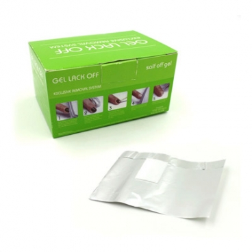 Folia aluminiowa z wacikiem do usuwania hybryd 100 sztuk