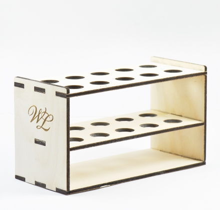 WL Stojak drewniany na pęsety do rzęs prezenter