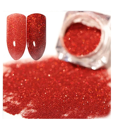 Efekt Manix Holo Szron 06 do zdobień w słoiczku 3ml - czerwony