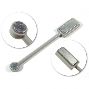 Magnes neodymowy dwustronny do cat eye kocie oko - szary