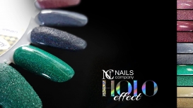 Nails Company nowy pyłek holo GRAY frozen 3g