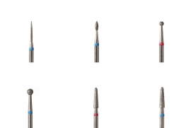 Stojak na 24 frezy + zestaw frezów 6szt. do manicure kombinowanego