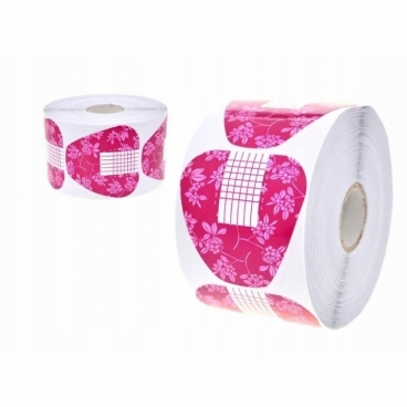 Szablony szerokie 500 szt kwiaty red formy do żelu akrylu