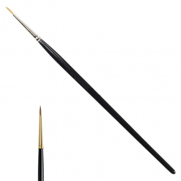 Pędzelek Kolinsky nr 1 do cieniowania zdobień manicure