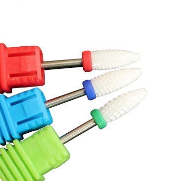 Frez ceramiczny stożek płomień niebieski do usuwanie żelu hybryd akrylu