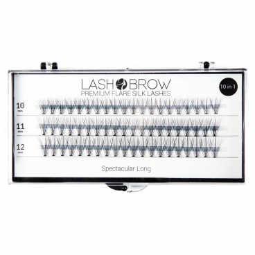 Jedwabne rzęsy w kępkach Spectacular Short premium flare silk lashes kępki