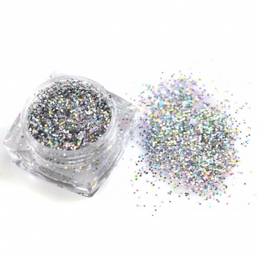 Efekt tęczy mieniący się Rainbow Dots w słoiczku