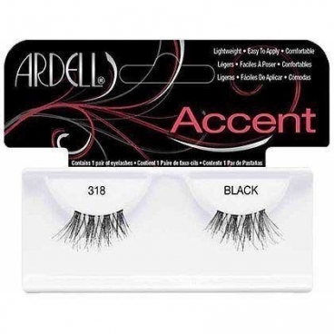 Ardell Accent rzęsy połówki 318 BLACK efekt kociego, zalotnego spojrzenia