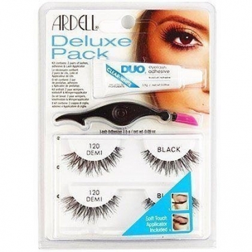 Ardell Deluxe Pack 120 BLACK zestaw startowy z naturalnych włosów