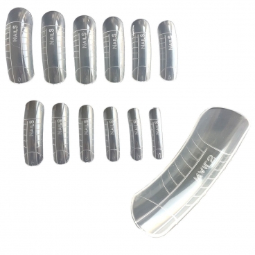 Dual System Forms v2 formy do przedłużania paznokci 12 szt. do żelu akrylu poliżelu